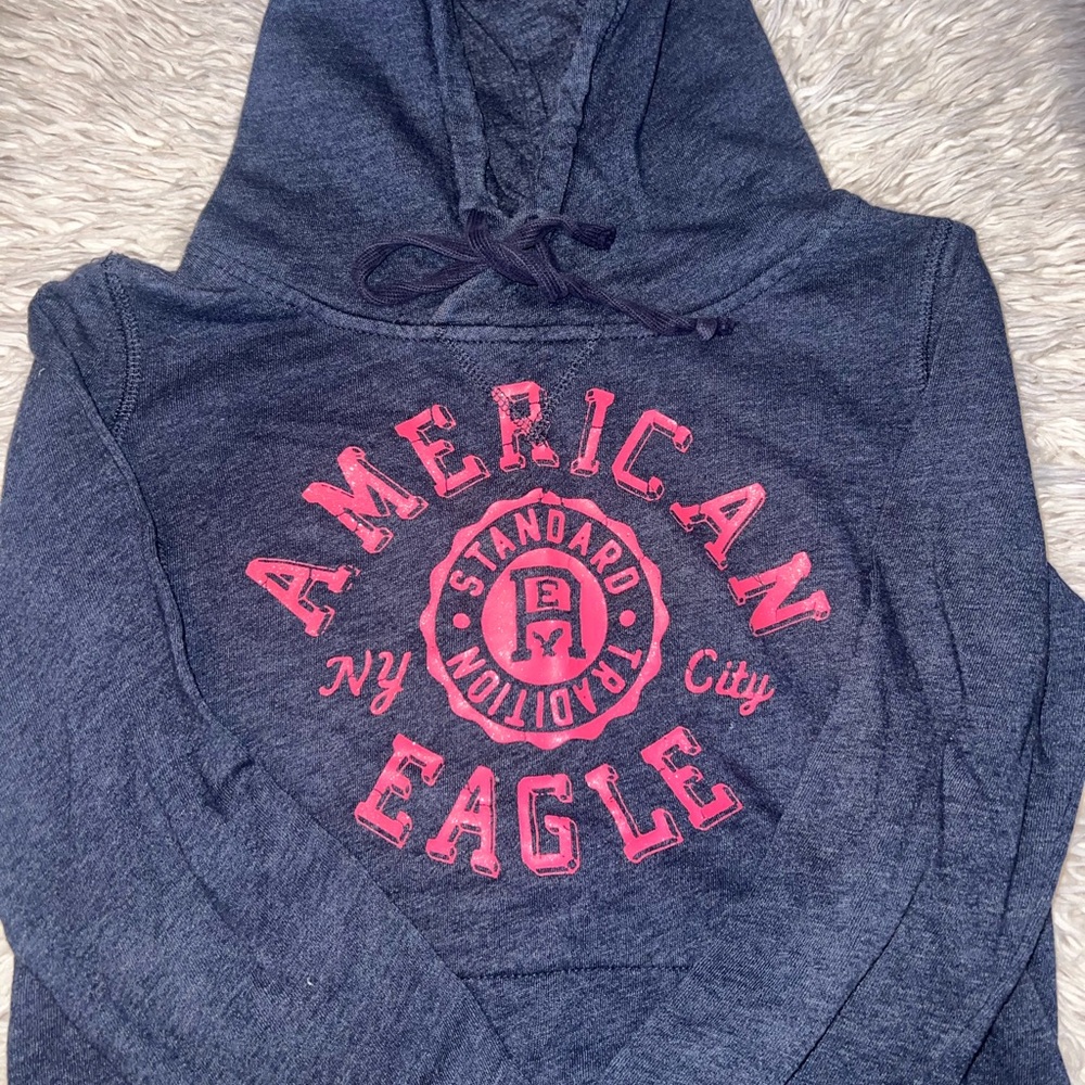 American Eagle Outfitters Navy Blue Hoodie